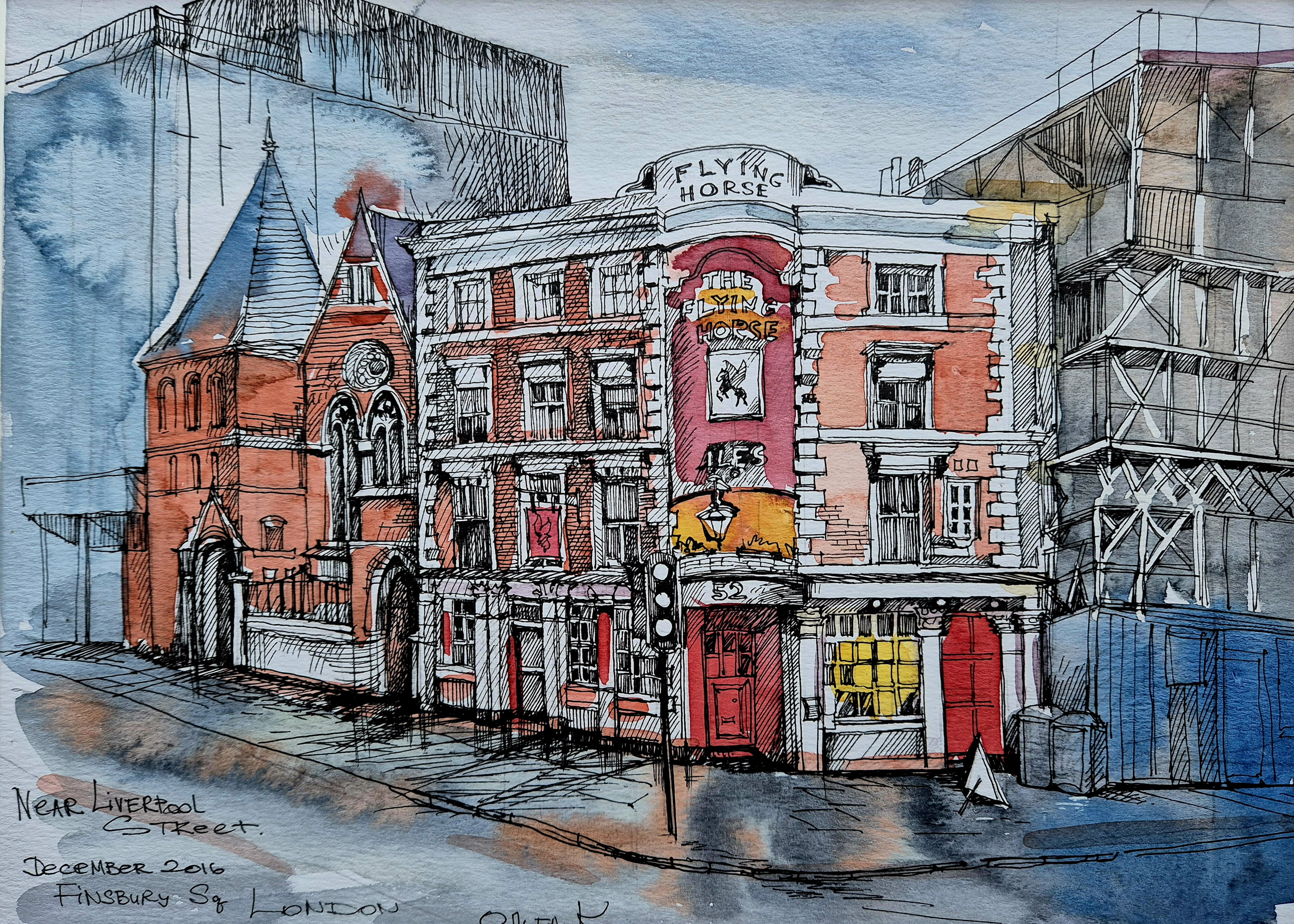 The Flying Horse, Finsbury Square